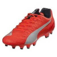 Puma evoSPEED 4.4 Firm Ground Football Boots (Lava Blast) - Kids