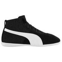 puma eskiva mid top text ladies trainers