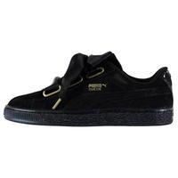 puma suede heart satin trainers