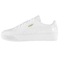 Puma Patent Platform Trainers Ladies