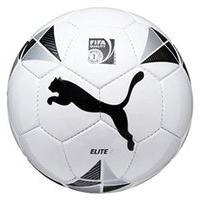 Puma Elite 2 Fifa Inspected Football - Size 4 - White/Black/Metallic Silver