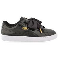 puma basket heart patent trainers