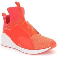 puma fierce eng mesh womens shoes high top trainers in white