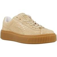 puma platform exotskinwn womens shoes trainers in beige