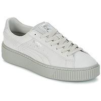 puma puma platform reset wns womens shoes trainers in grey