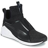 Puma WNS FIERCE ENG MESH.BLK women\'s Shoes (High-top Trainers) in black