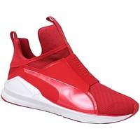 puma fierce core high womens shoes trainers in red