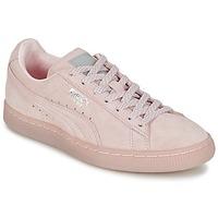 puma suede classic mono ref iced womens shoes trainers in pink