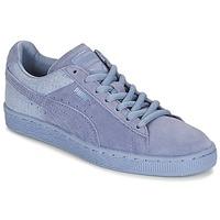 Puma SUEDE CLASSIC CASUAL EMBOSS women\'s Shoes (Trainers) in blue
