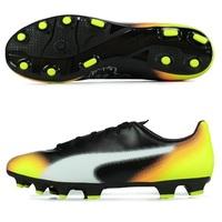 puma evospeed 45 graphic firm ground football boots blackwhitesaf blac ...