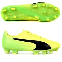 Puma evoSPEED 17.4 Firm Ground Football Boots - Safety Yellow/Black/Gr, Black