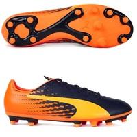 puma evospeed 175 firm ground football boots ultra yellowpeacoato navy