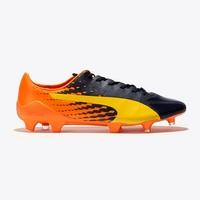 Puma evoSPEED 17.SL S Firm Ground Football Boots - Ultra Yellow/Peacoa, Orange