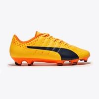 Puma evoPOWER Vigor 3 Firm Ground Football Boots - Ultra Yellow/Peacoa, Orange