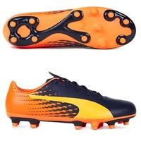 Puma evoSPEED 17.5 Firm Ground Football Boots - Ultra Yellow/Peacoat/O, Navy