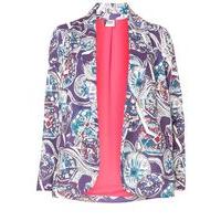 purple cut for evans printed jacket others