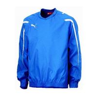 puma powercat woven pullover royal blue