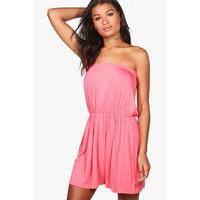 Pull Over Beach Dress - coral