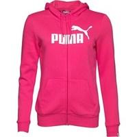 Puma Womens Essential No 1 Logo Full Zip Hoody Fuchsia Purple