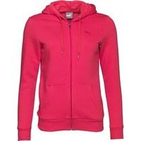 Puma Womens Logo Full Zip Hoody Rose Red