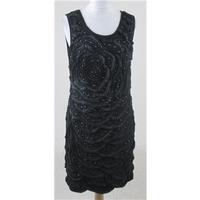 Punkyfish, size S black sleeveless dress with applique front