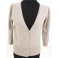 Pure Collection Size 10 High Quality Soft and Luxurious Pure Cashmere Fawn Cardigan
