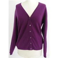 Pure Collection Size 12 High Quality Soft and Luxurious Pure Cashmere Mulberry Cardigan