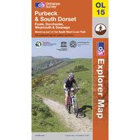 Purbeck and South Dorset - OS Explorer Active Map Sheet Number OL15