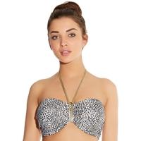 Pure Shores Underwired Padded Bandeau Bikini Top - White Sands