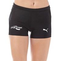 puma womens drycell running tight shorts black