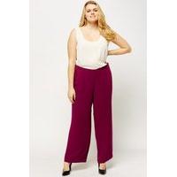 Purple Wide Leg Trousers