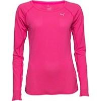Puma Womens DryCELL Long Sleeve Running Top Pink Glow