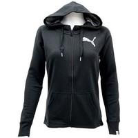 puma fun aop sweat jkt womens sweatshirt in black