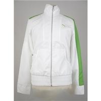 Puma - Size 12 - White & Green - Light weight Jacket