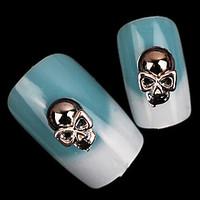 Punk Mental Black and White Skull Nail Jewelry (5Pcs)