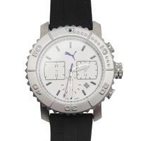 puma gallant silver watch mens