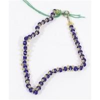 Purple/Blue Beaded Bracelet 3.5\