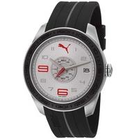 puma mens slice black strap watch pu102971005