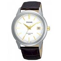 Pulsar Mens Titanium Strap Watch PXHA21X1