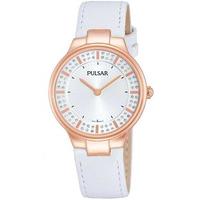 pulsar ladies dress strap watch pm2092x1