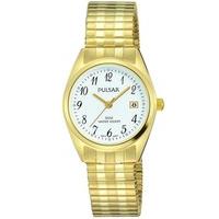 Pulsar Ladies Gold Plated Expandable Watch PH7444X1