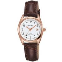 Pulsar Ladies Rose Gold Plated Classic Strap Watch PH7448X1