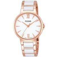 pulsar ladies rose gold plated watch ph8078x1