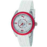 Puma Mens Slice White Strap Watch PU102972004