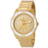 puma mens tube gold plated bracelet watch pu102982002