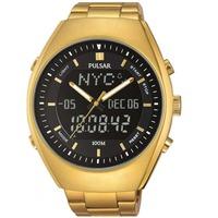 Pulsar Mens Gold Watch PZ4012X1