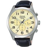 Pulsar Mens Cream Dial Watch PT3665X1