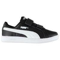 puma smash fun childrens leather trainers