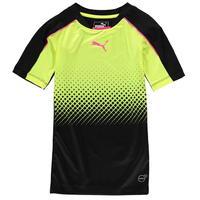 puma evo thermo tech football training top junior boys