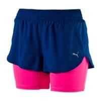 Puma Running Damen Blast 2 in 1 Shorts true blue knockout pink (2017)